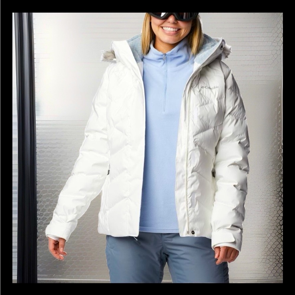 COLUMBIA LAY D DOWN II JACKET WOMENS XL 550 Insulated Omni-Heat Ski & Snow NWT